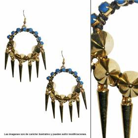 art:6167-3290 Circulares con Puas y Strass